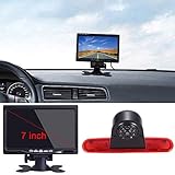  7 Pouces TFT LCD Moniteur de Voiture + HD Vision Nocturne IR Auto Caméra de Lampe de Frein Caméra de Recul pour Fiat Doblo 263 Van (2010-Present) / Opel Combo (2011-2018)