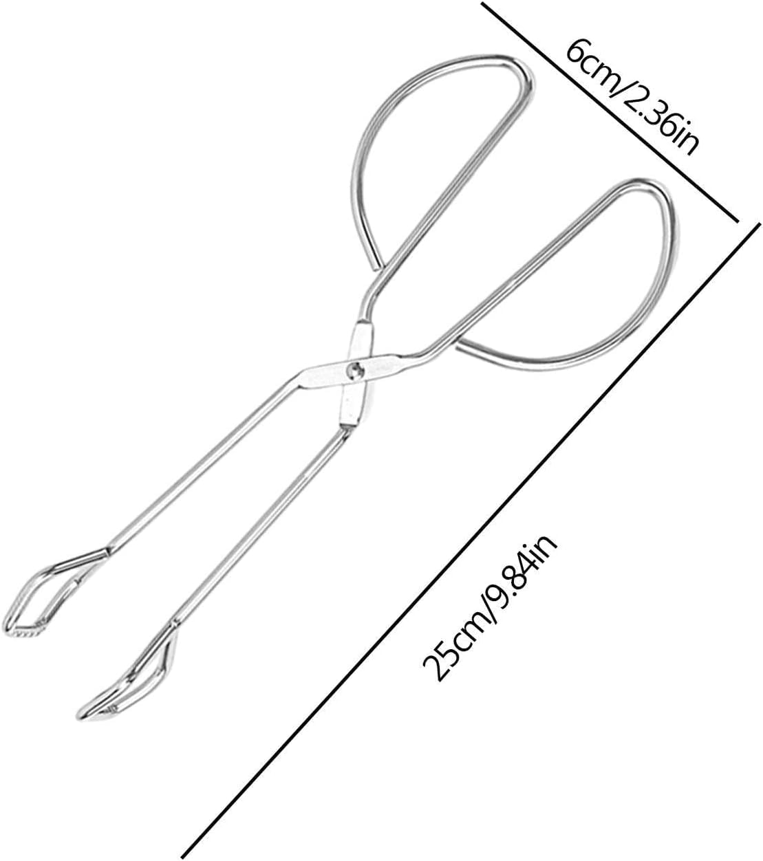 Grillzange Aus Edelstahl – 41 cm Lange Kochschere Mit Ergonomischen Griffen, Perfekt Zum Grillen, Braten, Backen Und Barbecue – Unverzichtbares Multicolor 25x6x2cm