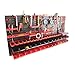 Pannello porta attrezzi portautensili organizza da lavoro officina garage minuteria Set Supporti Ganci per attrezzi da parete muro (MIX8 173x78CM)