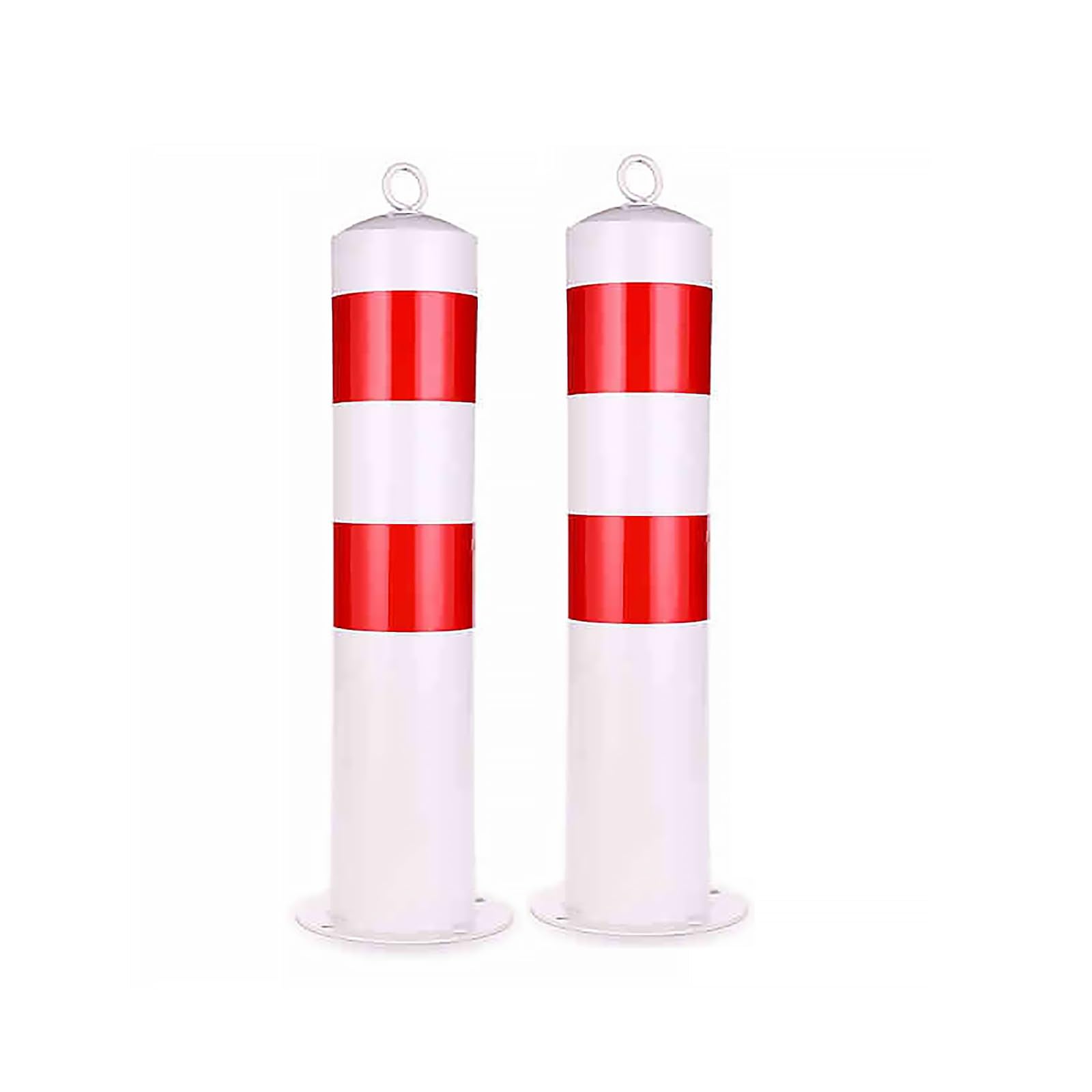 GTHTUHFD Safety Bollard, 21.6 Inch Height Bollard Post, With Anchor Bolts Parking Barrier Bollards Post With Reflective Tape, For Traffic Control/Driveway Barrier,1Pcs, Yello,2PCS