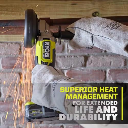 RYOBI 18V ONE+ HP Brushless 4-1/2 in. Angle Grinder, Corded Performance, 210 Cuts per Charge - image 4