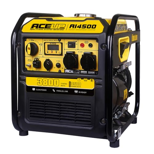 Aceup Energy Générateur de courant à essence 3800 W avec prises USB 5 V...