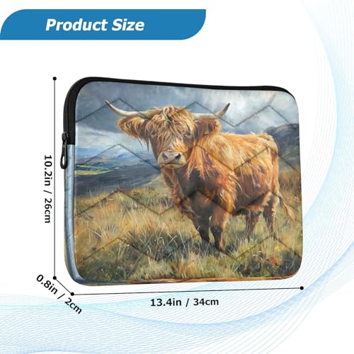 Funda para laptop 13-14 pulgadas impermeable con patrón miniatura 3