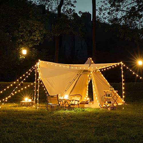 Carpa tipi doble capa para camping y senderismo miniatura 7