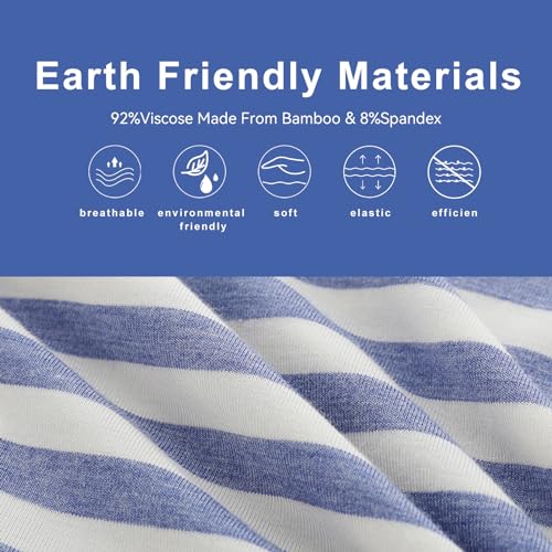 BAMBOO COOL Men's Underwear Boxer Briefs Pack Soft Breathable Long Underwear Boxer Briefs for Men