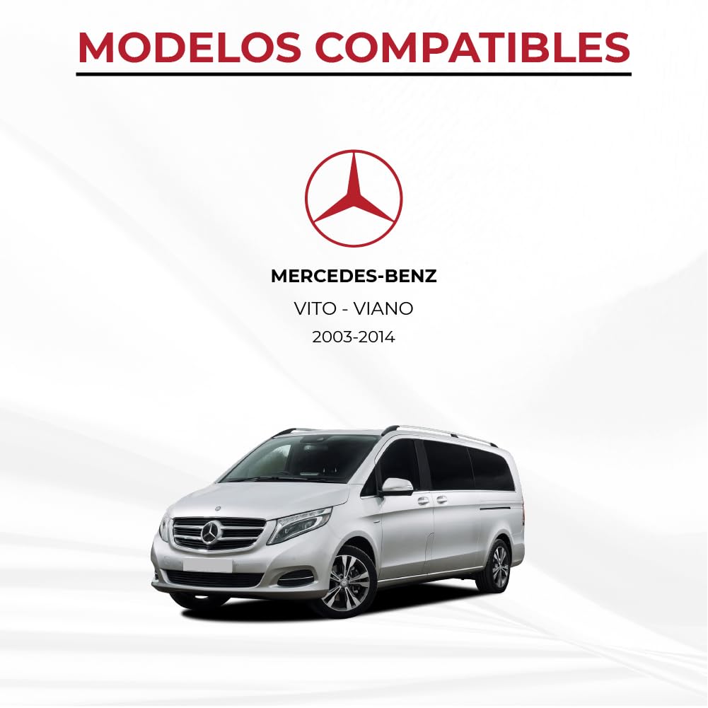K´Foam Colchón Plegable Cama Delantera Camper para Mercedes Vito Color Gris (2003-2014)