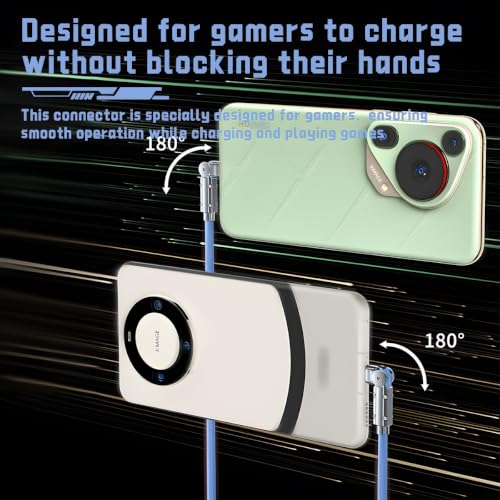 Image of USB-C to USB-C Cable 2 Pack 5ft 180Rotating Charger Cord Type C Chubby Silicone USB C to C Cable Type C Fast Charging Cord for iPhone 17 16 15 Samsung Galaxy S26 S25 S24 S23 S22,Laptops
