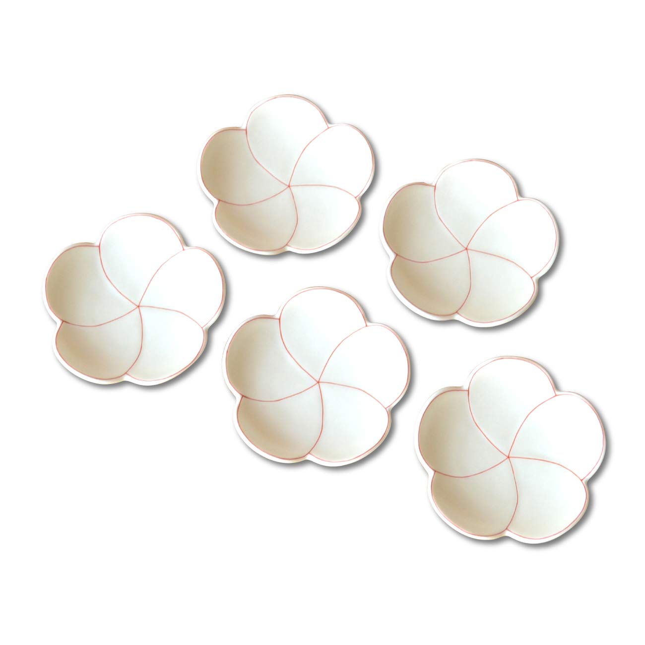 Amazon | 正月 食器 和食器 小皿 9cm 梅 縁起物 有田焼 幸梅（白）小皿