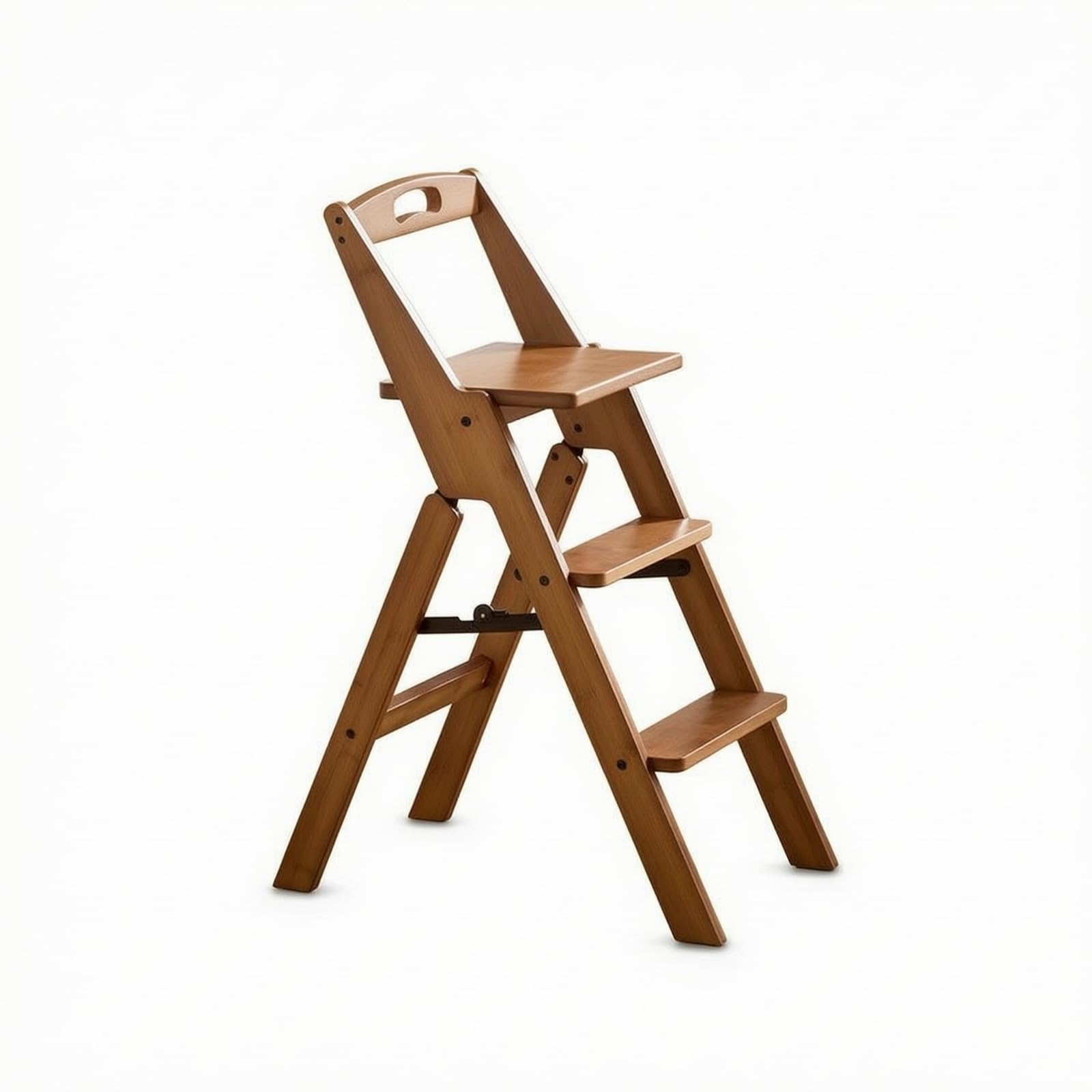 Sharplace Taburete Escalera Plegable Banco Asiento Escalón Escalera Convertible con Base Trípode y Fácil de y Guardar en Armarios Adecuado para Hogar Oficina Taller