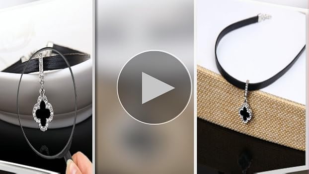 Amazon | [Deelfel] チョーカー レディース 黒 レザー オシャレ