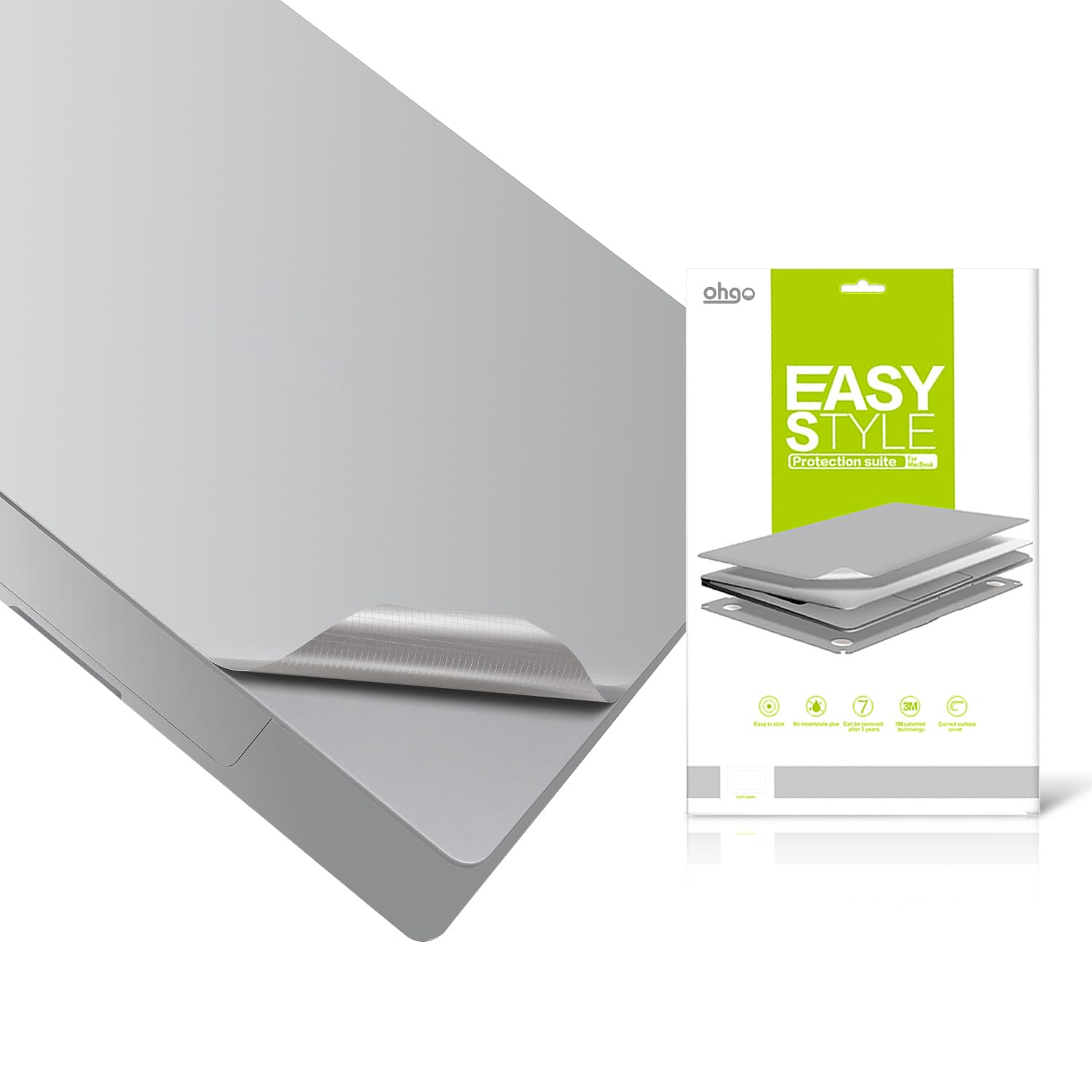 Adhesivo vinilo 3M para MacBook Air 13 M1 piel protectora premium plata A2337