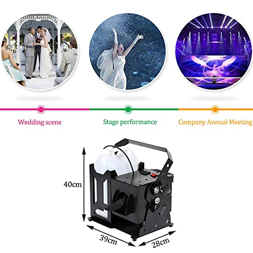Máquina profesional de nieve, generador portátil de copos de nieve de 600 W para efectos escénicos en interiores y exteriores, ideal para Navidad, bodas y fiestas miniatura 5