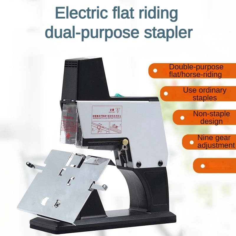 Machine à relier automatique à coutures plates – Force réglable et profondeur de reliure Agrafeuse électrique pour bureau et maison