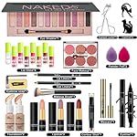 28 Pcs All in One Full Makeup Kit for Women, Makeup Set for Women&Beginner,Eyeshadow, Foundation, Lipsticks, Eyeliner, Mascara, Brow Soap Make Up Gift Set for Women Teen Makeup Kit For Girl - Image 2