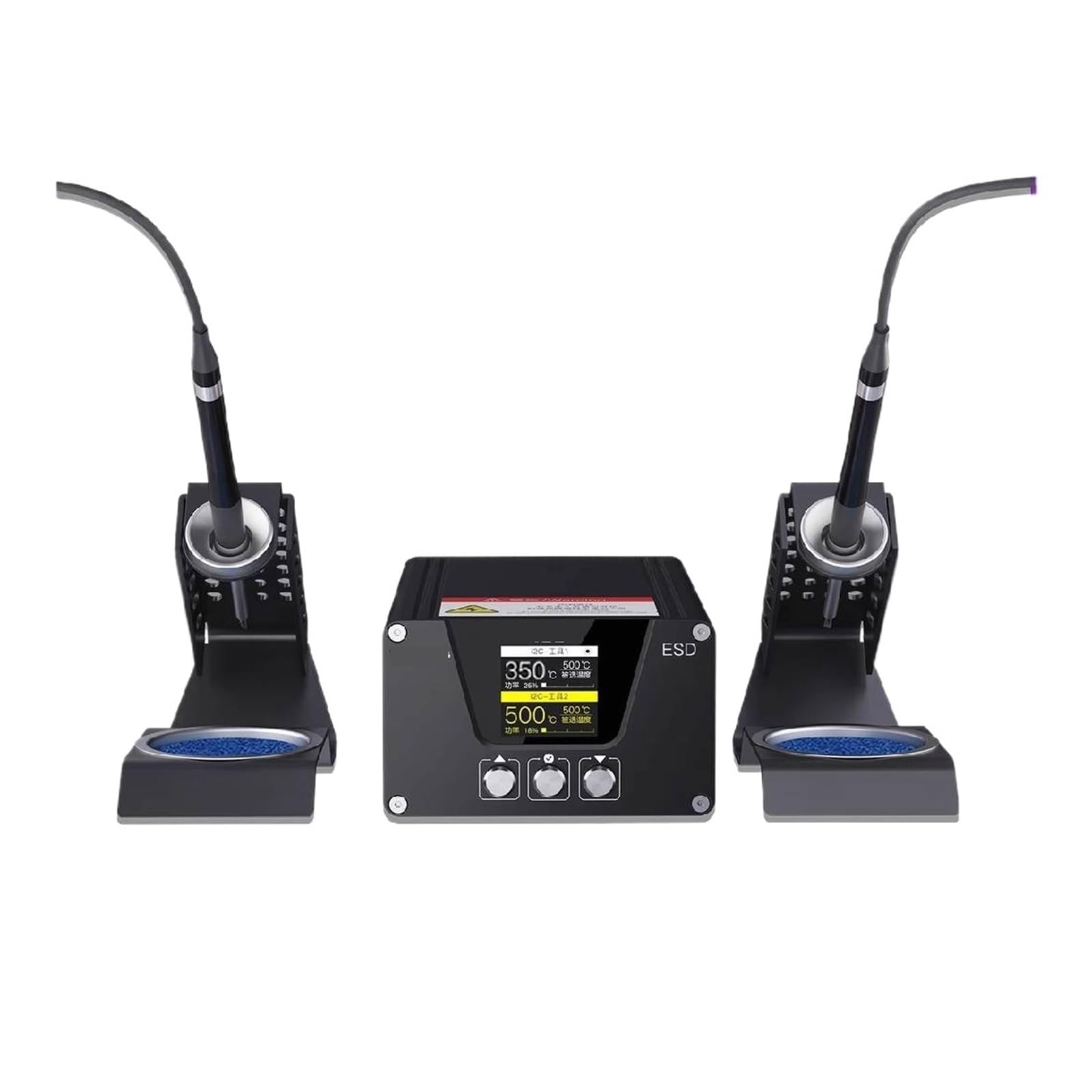 Estación de soldadura de alta potencia 240W con doble mango
