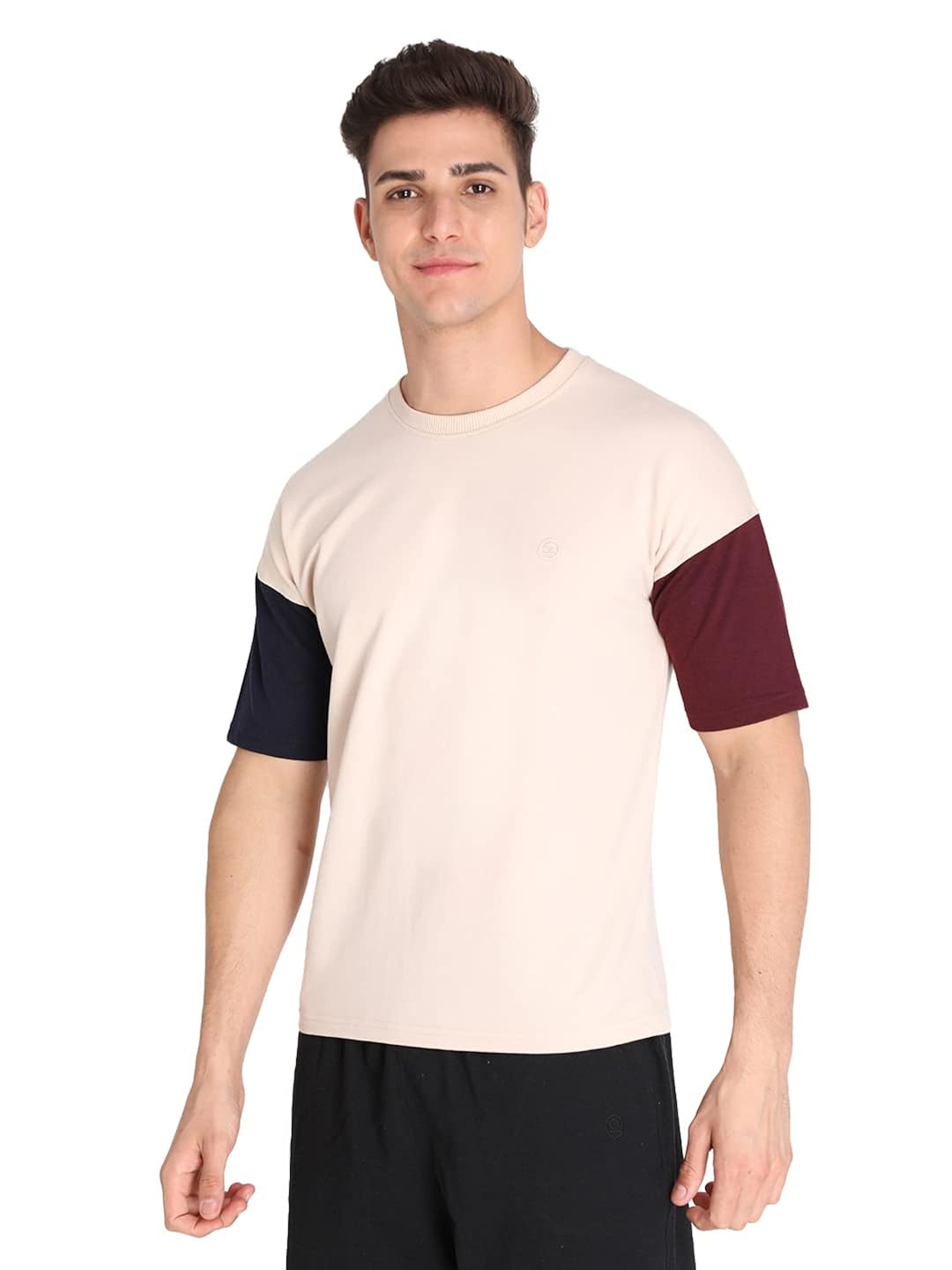 Terry Cotton Loose Fit Half Sleeves 