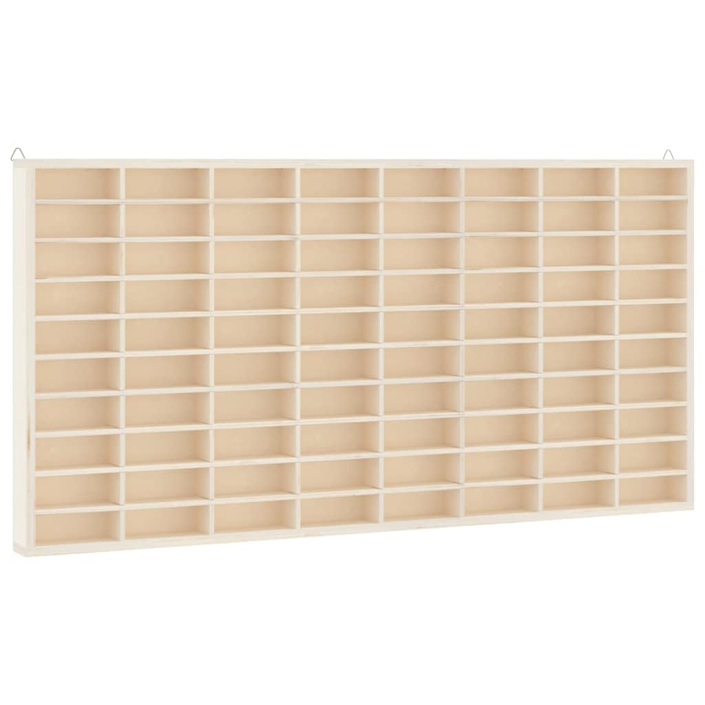 vidaXL Vitrina de Madera para coleccionistas con 80 Compartimentos 80x4,5x40,5 cm