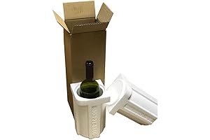 Styrofoam Wine Shipper with Cardboard Shipping Box