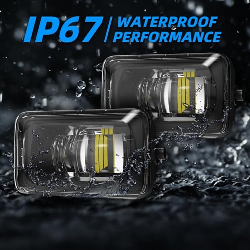 Image of Premium LED Fog Light Assembly for F150 2015-2020 Ford, Black 2-Pack