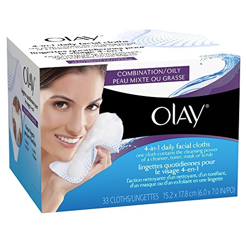 Olay 2n1 Cloths Combo/Oil Size 33ct