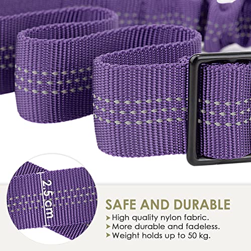 SlowTon 2 Stück Hunde Sicherheitsgurt für Auto, 53-70cm Verstellbarer Anschnallgurt, Gewicht hält bis zu 50 kg, Hundegurt mit Elastischer und Karabiner, für Kofferraum Rückbank Isofix