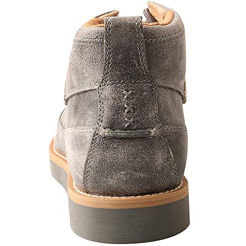 Image of Twisted X Men's Wedge Sole Shoes Moc Toe Grey 11.5 D(M) US