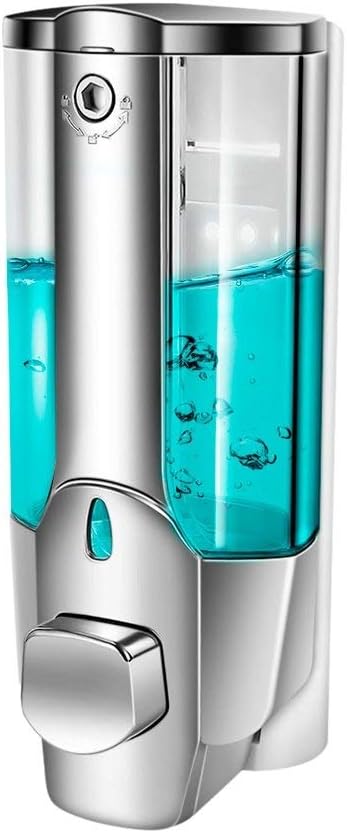 Tagve Plastic Liquid Soap Dispenser with Lock Key for Sink Bathroom, 350 ml