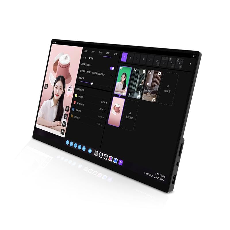 Image of Director Console Pad with High-Definition 14.1-Inch Monitor with Touchscreen for Professional Use