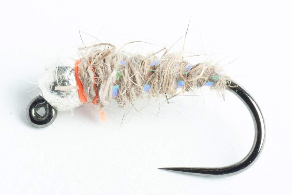 Blue Wing Olive Tungsten Bead Head Sexy Walt Nymph Fly, 6-Pack