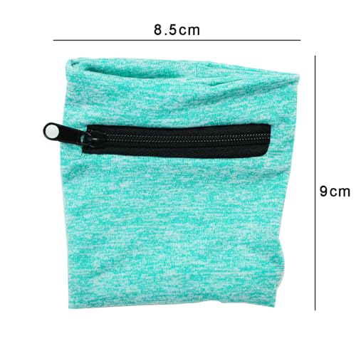 Image of boshiho Unisex Zippered Wristband Pouch Runner's Wrist Pocket Reversible Wrist Wallet