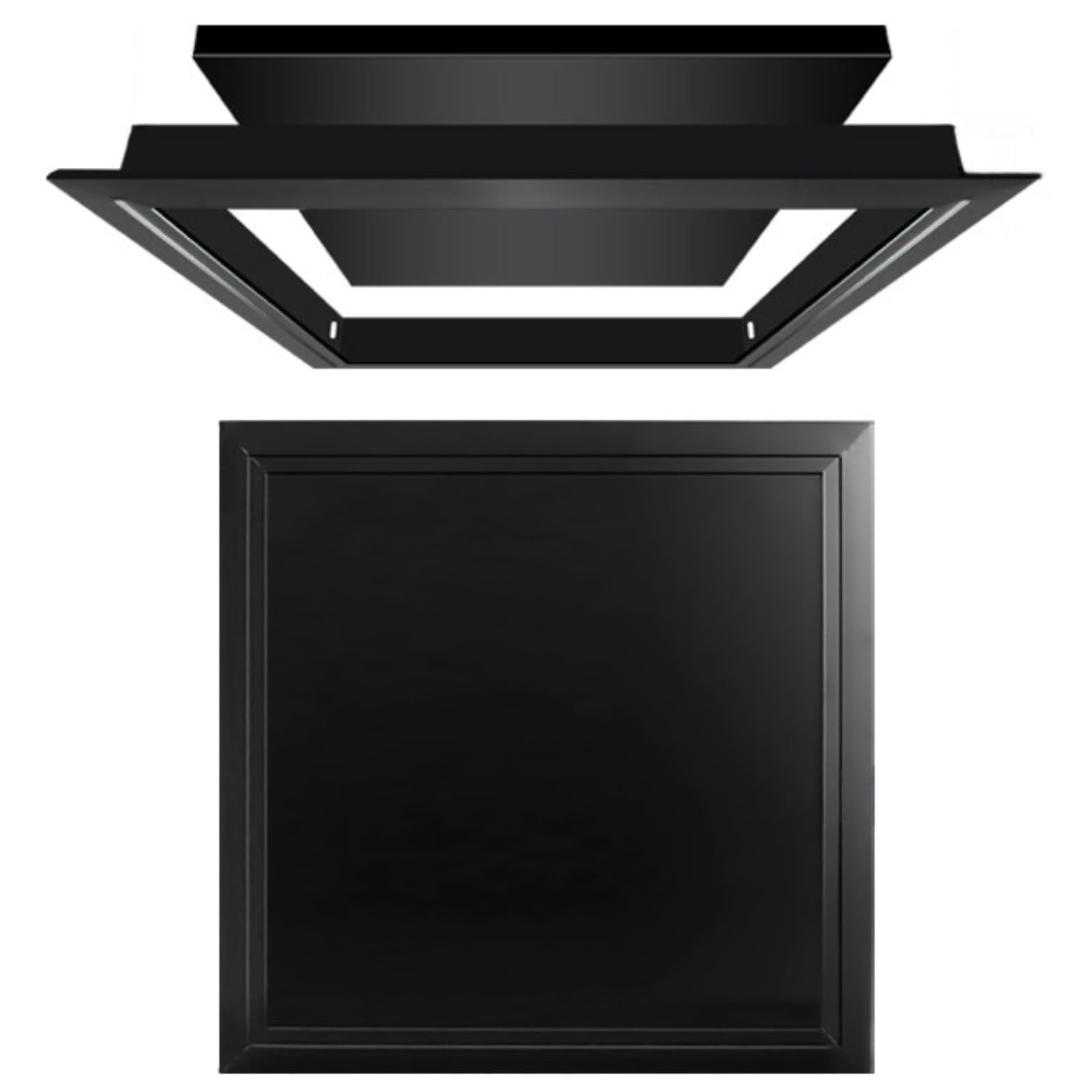 Aluminium Access Panel 300x300mm Ceiling Inspection Hatch, Detachable Lift-Off Door for Drywall, Flush Fit Service Point Cover for Plumbing & Electrical, White(Black,75x90cm)