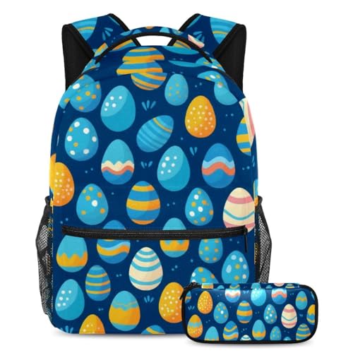 Sacs à dos de jour œufs de Pâques bleus multicolore pour en finir avec le désordre scolaire