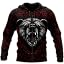 Zip Viking Wolf Hoodie