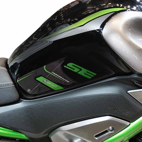 Autocollants 3D Moto Réservoir Kawasaki Z900 SE protection résine carbone