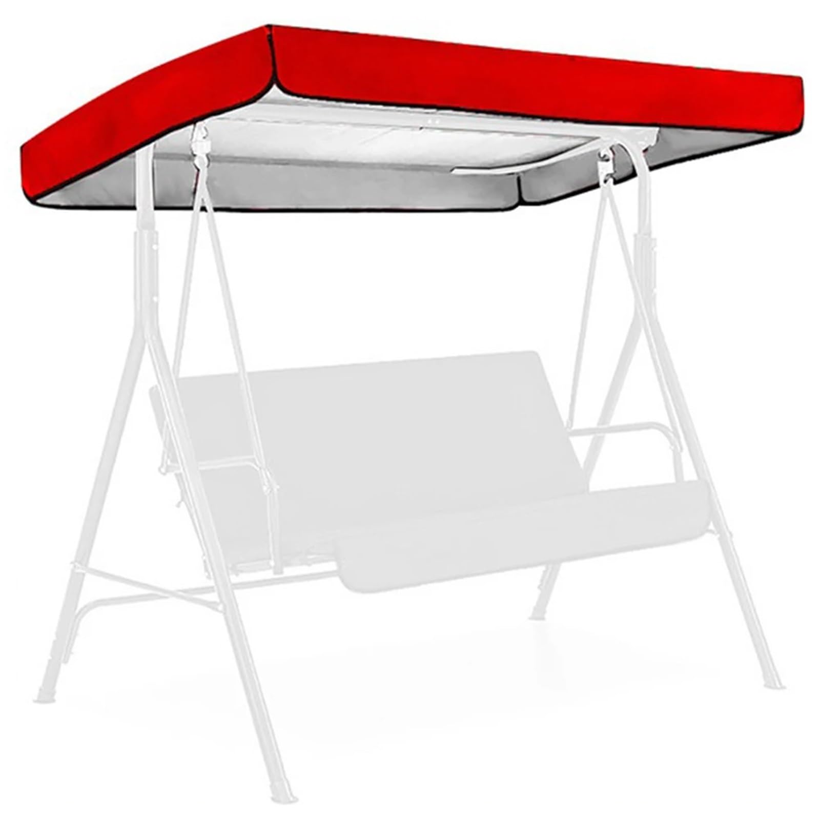 Swing Chair Canopy Replacement Outdoor Courtyard Swing Ceiling Waterproof Protection Snow Rain Sun Shelter Home Garden Sunshade Roof(Color 2)