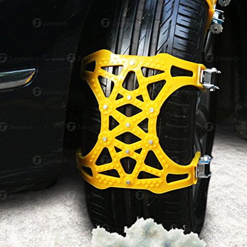 image for Zone Tech Car Snow Chains - Premium Quality Strong Durable All Season 