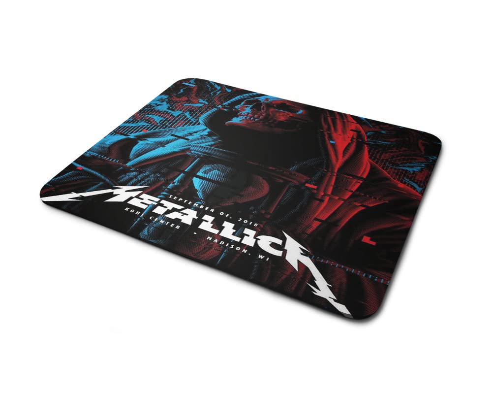 Metallica Gaming Mouse Pad for Gamers |Kohl Center Madison Rock Band Printed Mouse Pad | Anti Skid Technology Mouse Pad for Laptops and Computers