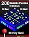 200 SUDOKU PUZZLES 50 Easy 50 Medium 50 Hard 50 Very Hard: LARGE PRINT For Adults Or Children - With Difficulty Ratings Included - Amazing Way of Training Your Brain