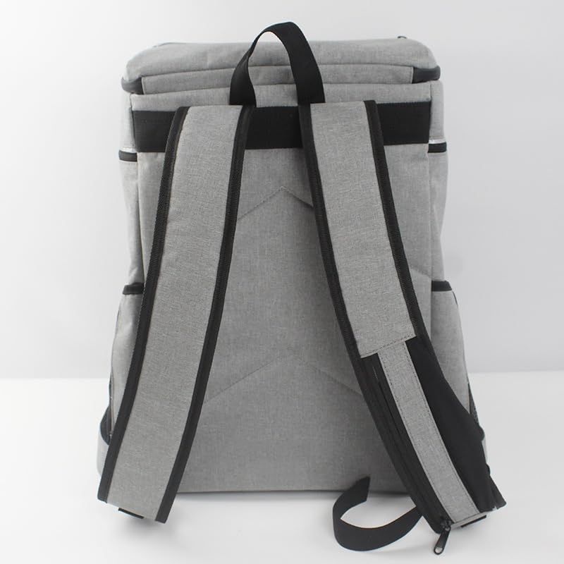 BRAVECOW Zaino refrigerante, isolato, a prova di perdite, portatile, per esterni, per 24 ore, picnic, contiene 54 lattine/4 bottiglie di vino, grande capacità, escursionismo, campeggio
