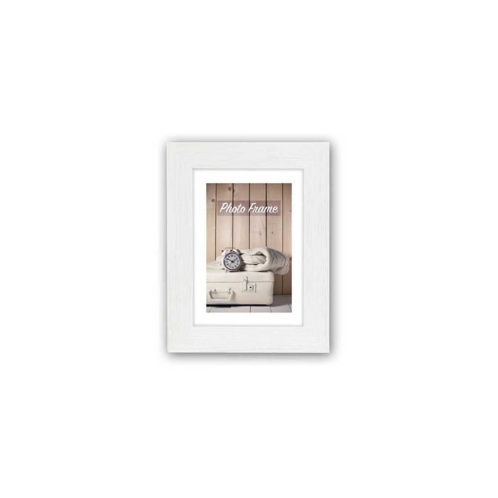 Zep Nelson 3 Photo Frame, Wood, White, 18 x 1.9 x 13 cm
