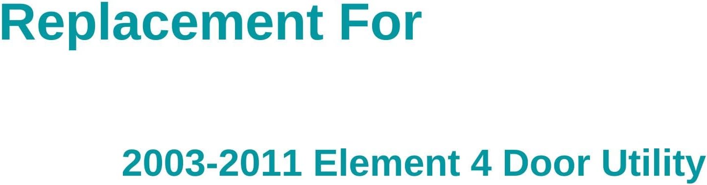 Passenger/Right Side Front Door Window Glass Replacement for Honda Element 4 Door Utility 2003-2011