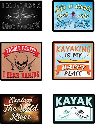 Kayak Stickers – Great Kayaking Accessories – Waterproof Stickers for Kayak – Kayak Decals- 100% Waterproof Vinyl Stickers - Image 3