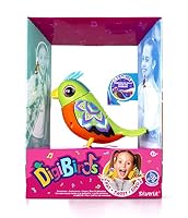 DIGIBIRDS 88600 Single Pack by Silverlit, interaktiver Vogel, pfeift und singt, reagiert auf Berührung und Stimme, Kinderspielzeug, zufälliges Muster, ab 5 Jahren