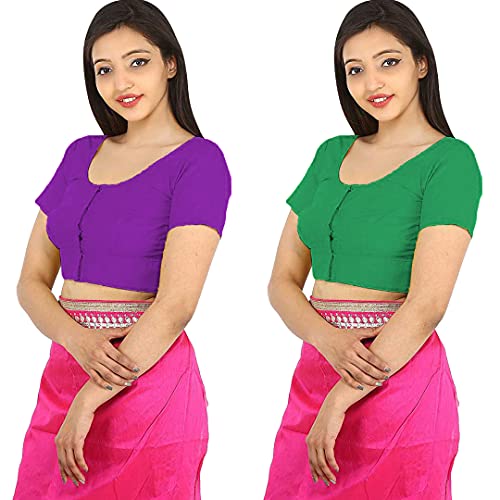 Image of Namita Women's Rubia Cotton Solid Half Sleeve Blouse