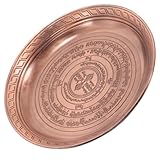 Plat de culte vintage : ce plateau d’offrandes en métal révèle un charme unique et constitue un bel objet de décoration pour la maison, le bureau, le temple, etc