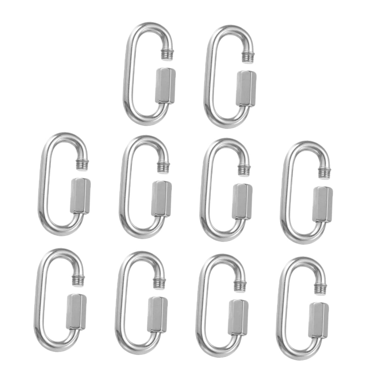 BESTYASH Rope Connector for Trailer Swing 10pcs M5 Chain Link Stainless Steel Adapter