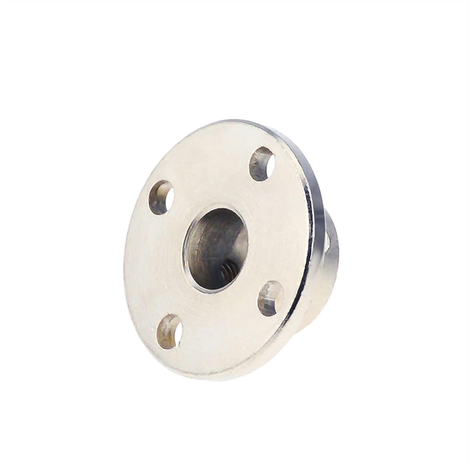 Acoplamiento, Acoplador de brida, acoplamiento rígida, 2 piezas aleación plata, adecuado for acoplar el eje guía del motor(6mm)