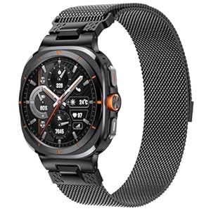 KOREDA No Gap Bands Compatible with Samsung Galaxy Watch Ultra 47mm for Men Women, Stainless Steel Mesh Loop Magnetic Clasp Metal Bands for Samsung Galaxy Watch Ultra 47mm