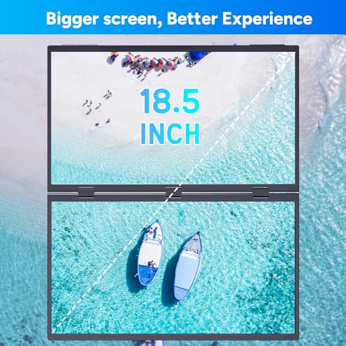 Image of COOLHOOD 18.5 Inch Portable Monitor for Laptop, 1080P FHD 100Hz 125% sRGB USB-C HDMI Travel Monitor for Laptop Mac PC, Portable Screen with Smart Cover, VESA Compatible