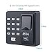 LIBO Fingerprint Machine Biometric Fingerprint Access Control Keypad, 500 Users, with 10pcs Proximity RFID 125KHz Cards Keyfobs, for Home/Office Electric Door Lock System